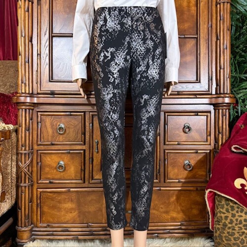 Skinnygirl Gunmetal Snake High Rise Ankle 'The Best Self Seamless Legging'